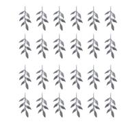 Ruwado 50 Pcs Leaves Charms Metal 2.4 x 1.1 cm Vintage Tibetan Tree Leaf Pendants for Women DIY Jewelry Making Necklace Bracelets Keychain Earring Scrapbooking Crafting Supplies, One Size, Metal, No