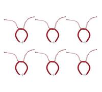 Ruwado 6 Pcs Friendship Bracelets with Cross Bulk Adjustable Jesus Christian Lucky String Handmade Braided Wristband Bracelet for Women Men Easter Baptism, One Size, Nylon, no gemstone