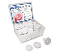 RuWfpz Doll Joints for Amigurumi Crochet 35mm - 20 Set Plastic Toy Safety Joints for Stuffed Animals, White Doll Movable Crafts Teddy Bear Joints for Arm Leg Neck
