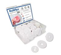 RuWfpz Doll Joints for Amigurumi Crochet 45mm - 20 Set Plastic Toy Safety Joints for Stuffed Animals, White Doll Movable Crafts Teddy Bear Joints for Arm Leg Neck