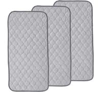 RUWLFE 3Pcs Waterproof Bed Pad Bassinet Mattress Reusable Protector for Double Beds