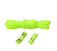 RUWLFE 5pairs Without Ties Shoelace Flat Elastic Laces For Sneakers Rubber Stretch Shoestrings For Men Women(Green)