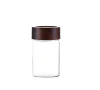 RUWLFE 5pcs Mini Wood Lid Coffee Beans Storage Container Kitchen Sealed Can for Storage(60ML A)