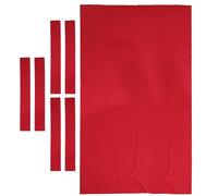 RUWLFE 9ft Professional Billiard Pool Table Cloth Mat Tablecloth For Clubs(Red)