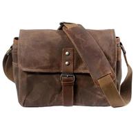 RUWLFE Camera Bag Retro Camera Bag Waterproof Photography Packages DSLR Shoulder Sling Case for Canvas Micro Single Messenger Men(Coffee)