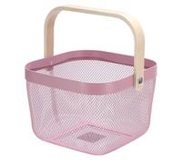 RUWLFE Vegetable Basket Multifunctional Kitchen Drain Living Room Artifact Household Fruit Bowl Washing The Storage for Fruits, Breads, Vegetables(Pink)