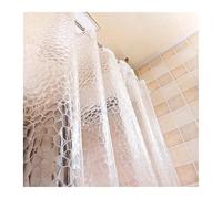 RUWLFE Waterproof Shower Curtain Transparent Bathroom Curtain For Transparent Shower Thickened Bathing Wide Bath Curtain For Washable(180x200cm)