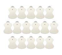 Ruwnii 16 Reusable Tens Machine Electrode Replacement Pads, Latex-Free Gel | Flexible Foam Pads with Durable Adhesive Gel for Curved Body Areas, Compatible With Omron Models
