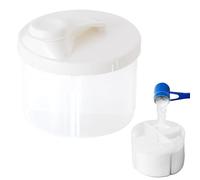 Ruwshuuk Baby Formula Dispenser - Rotatable Portable Travel Snack Container - 4 Compartment Food Storage Travel Snack Container, Formula Holder, Leak-Proof for -The-Go Feeding