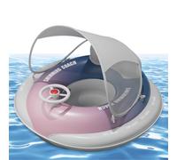 Ruwshuuk Baby Swimming Float,Blow Up Float | Water Chair with Adjustable Safety Seat for Baby 6-36 Months Pool Beach Travel Summer