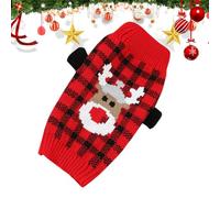 Ruwshuuk Christmas Puppy Sweaters | Christmas Warm Dog Sweater Dog Shirts,Breathable Dog Cloth Pet Accessories for All Breeds Cats Dogs