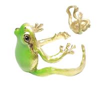 Ruwshuuk Cute Frog Rings - Animal Ring - Open Adjustable Funny Nature-Themed Finger Jewelry For Women Men Boys Girls Animal Lovers
