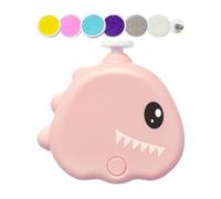 Ruwshuuk Dog Nail Grinder - 3 Modes Adjustable 40db Dinosaur Shape Electric Nail Grinder - Low Noise Cordless Gentle Grooming Tool for Puppy Kitten Paw File