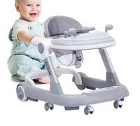 Ruwshuuk Foldable Toddler Walker - Foldable Sitting Push Toddler Walker | Feeding Tray Design Boys Girls Learning to Walk Activity Walker for Kids Aged 6-18 Months