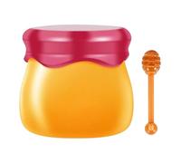Ruwshuuk Honey Lip Masque | Skincare Lip Oils - 9g Pot Design Lip Masque For Dry Lips, Lip Balm Sleeping Masque, Lip Brush Included, Fades Lip Lines, Smooth Lip