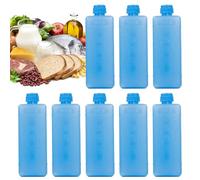 Ruwshuuk Ice Packs for Cooler,Freezer Packs for Coolers Long Lasting Extra Cold - 8 Piece Crystal Freeze Box Accessories for Camping Fishing Picnic Sports Travel Beach Kitchen Outdoors Home Food