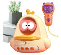 Ruwshuuk Kids Toy Microphone - Cartoon Baby Early Learning Singing Microphone Chick Shaped Toy - Handheld Baby Early Learning Singing Microphone Toy For All Smartphones