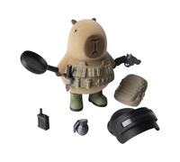 Ruwshuuk Magnetic Capybara Special Forces Desktop Toy - 3D Printed Detachable Animal Ornament, Cute Miniature Collectible for Office Desk Decor | Unique Gift