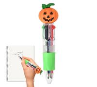 Ruwshuuk Multi Colored Pens - 4-Color Cute Halloween Ballpoint Pens,Festive Study Accessories Cute Stationery for Children Boys Girls School Holiday Drawing Writing Classroom