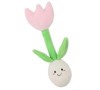 Ruwshuuk Pet Slow Feeding Toy,Flower Plush Sound Making Treat Toy | Loneliness Relief and Interactive Fun Cuddly Toy for Dog, Cat, Pets