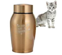 Ruwshuuk Pet Urn Metal Small Ashes, Small Stainless Steel Keepsake Urns For Ashes, Cremation Urns For Ashes Small Memorial Ashes Holder For Pet Or Human Ashes