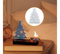 Ruwshuuk Resin Candle Holder Mold,Christmas Plaster Mould - Candlestick Silicone Moulds for Christmas Cement Plaster Party Planners Event Organizers Artists Craft Enthusiasts Home Decorators