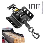 Ruwshuuk Retractable Ratchet Straps | Self Retracting Tie down Straps | Hooks for Truck Bed Appliance Motorcycle Bike Boat Car Atv Kayak Trailer