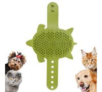 Ruwshuuk Silicone Grooming Strap Pad for Cats | Cat Face Scratchers - Silicone Strap Corner Massage Comb Trimmer Waterproof for Travel Professional Salon Outdoor Home
