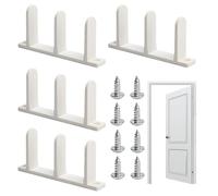 Ruwshuuk Sliding Door Floor Guide | Closet Door Guides for Cabinet Floor,Rails with Screws Replacement Parts Track Hardware for Indoor Wardrobe Bedroom Bathroom Kitchen House
