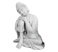 Ruwshuuk Small Buddha Statue, National Trend Blue Sandstone Porch Landscaping Crafts, Buddah Statue For Meditation Zen Garden Spiritual Room Feng Shui Desk Table Yoga Decor
