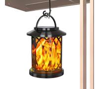 Ruwshuuk Solar Outdoor Lanterns,All-Weather Waterproof Lamp - Outdoor Hangable Lanterns for Landscape Deck Driveway Porch Gazebo Backyard Patio Balcony Pool Fence Walkway