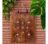 Ruwshuuk Staghorn Fern Mounting Kit - Staghorn Fern Hangable Mounting Plate for Wall,Rustic Air Plants Planter for Kitchen, Living Room, Hallway, Entryway, Porch, Patio, Bedroom