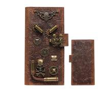 Ruwshuuk Steampunk Purse,Cowhide Change Purse | Portable Change Coin Holder, Vintage Clutch Wallet, Change Pouch for Ladies