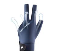 Ruwshuuk Three Finger Pool Gloves Billiards - Comfortable Men 3 Finger Billiard Gloves | Lightweight Soft Practical Sports Accessories For Billiards Lovers Beginners Teens