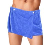 Ruwshuuk Waist Towel Wrap for Men | Wearable Shower Wrap Short Pants,Soft Wearable Bath Towel, Wearable Shower Wrap Short Pants, Absorbent Quick Dry Men Body Wrap for Spa