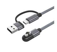 RUXELY 2-in-1 USB C Charging Cable for 4 Pin Shokz 4FT 2-Pack,AfterShokz OpenSwim Pro S710 Headphone Charger,USB Magnetic Charger Cord for Shockz OpenSwim Pro S710 Bone Sound Conduction Earphone
