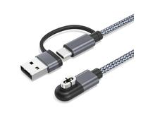 RUXELY 2-in-1 USB C Charging Cable for Shokz Headphone 1.2M 2Pack
