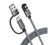 RUXELY 2-in-1 USB C Charging Cable for Shokz OpenSwim Pro S710 4FT 2-Pack