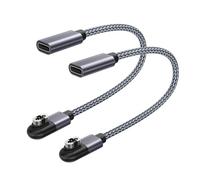 RUXELY USB C to 4-Pin Shokz Charging Cable Adapter 2Pack,After-Shokz OpenSwim Pro S710 Headphone Charger,Type C Magnetic Short Cord for Shockz OpenSwim Pro S710 Bone Sound Conduction Earphone