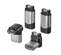 RUXELY USB C to Garmin Watch Charger Adapter 4Pack,90° Right-Angle Adapter | Type C Charging Cable Converter for Fenix 9 8 E 7 7S 7X 6 5 Plus,Forerunner 70 170 570 970 165 265,Vivoactive 6,Venu 4,Cirqa