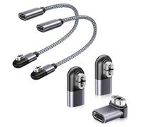 RUXELY USB C to Shokz Charging Cable Adapter 2Pack and USB C Magnetic Adapter for Shokz Headphone 3Pack for Shockz OpenRun Pro S810,Aeropex AS800,OpenRun Mini,Open Run Air S803,OpenComm 2 UC ASC100