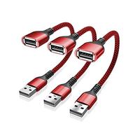 RUXELY USB Data Blocker Adapter 3-Pack,Charge Only Cable for iPhone 17 16 15,Data Blocking Defender,Protect Against Juice Jacking,USB Power Connector for Samsung Galaxy S24 S23 Ultra,iPad Air Tablet
