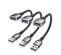 RUXELY USB Data Blocker Adapter 3-Pack,Charge Only Cable for iPhone 17 16 15,Data Blocking Defender,Protect Against Juice Jacking,USB Power Connector for Samsung Galaxy S24 S23 Ultra,iPad Air Tablet