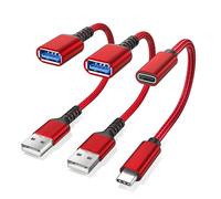 RUXELY USB Data Blocker & USB C Data Blocker 3-Pack,Charge Only Type A & Type C Cable,Data Blocking Defender,Protect Against Juice Jacking for iPhone 17e 17 16 15 14,Samsung S26 S25,iPad Air Tablet