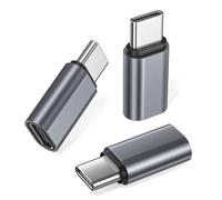 RUXELY USB Type C Extender Adapter 3Pack,PD 100W 40Gbps USBC Male to Female Extension Converter,Thunderbolt 4/3 Extended Connector for iPhone 17 16 Pro Max,Otterbox Case,MacBook Pro,Samsung Galaxy S25