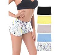 Ruxia Womens Boxer Shorts Seamless Boyshort Panties for Under Dresses Ladies Underwear Shorts 5 Pack