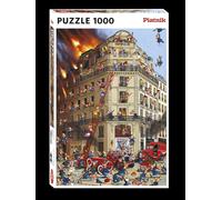 Ruyer Fire Brigade 1000-Piece Jigsaw Puzzle - Fun & Challenging Firefighter-Themed Puzzle for Adults & Teens - Whimsical & Heroic Artwork - Great Gift for Puzzle & Firefighter Enthusiasts