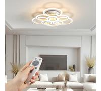 RUYI 120W Living Room Lights Ceiling,9 Ring 10800lm Dimmable Acrylic LED Chandelier with Remote,Creative Curved Design Ceiling Lights for Living Room,Bedroom,Dining Room