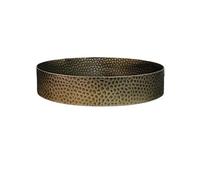 ruyi-1986 Plant Tray Round Retro Minimalist Flowerpot Drip Container Stainless Steel Plant Landscaping Saucer(Medium)