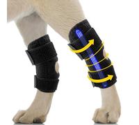 RUYICZB 2-Piece Dog Leg Brace for Back Leg Hock & Ankle, Canine Rear Wrap Sleeve Joint Brace for Torn ACL Hind Leg, Loss of Stability From Arthritis Wound Care, Injury And Sprain Protection,S